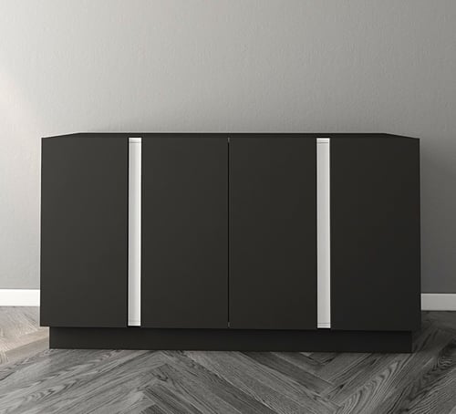 ركن قهوة لون أسود مع أبيض