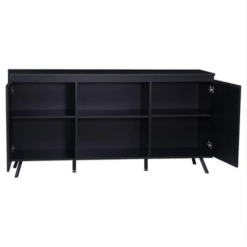 بوفيه خشب MDF لون أسود