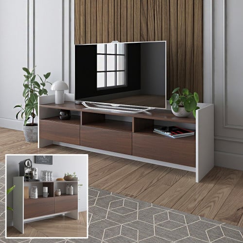 طقم ركن قهوة مع طاولة تلفزيون