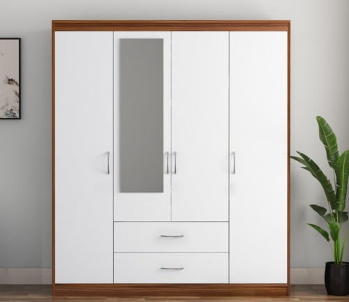 خزانة ملابس بـ 4 درفات ومرآه ودرجين