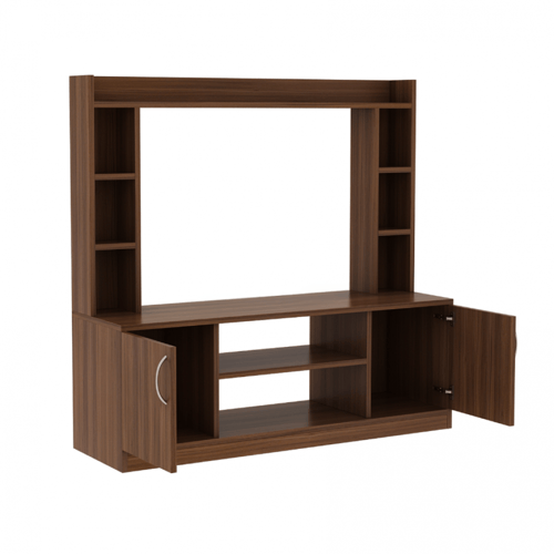 طاولة تلفزيون مرتفعه لون بني