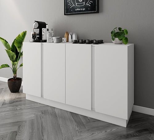 ركن قهوة لون أبيض