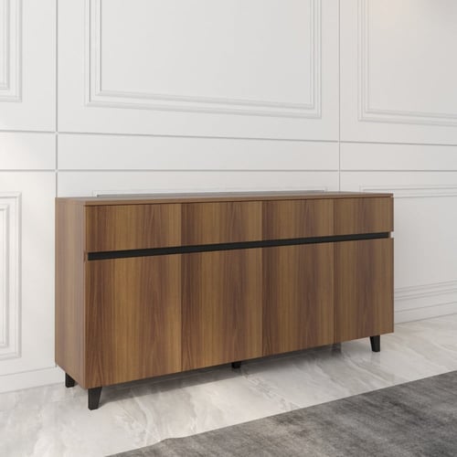 كونسول مجموعة لوفت آند لوم لون بني مع أسود من ياقو...