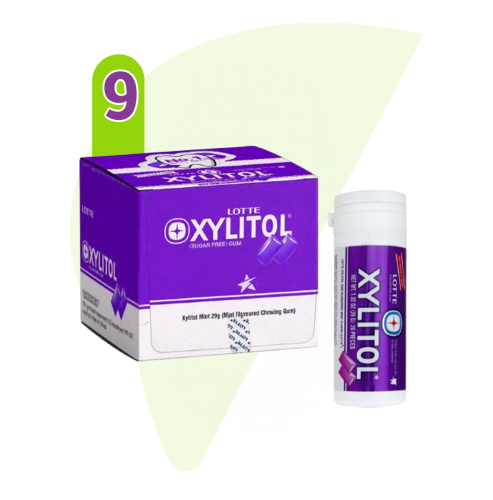 كرتون علك لوت زيليتول توت ونعناع - 29 جرام × 9