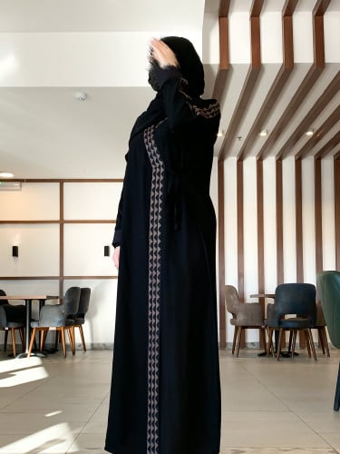 عباية كازا - كم اسود 3