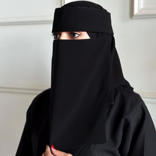 نقاب كازا إسلامي طويل | مطاط واحد