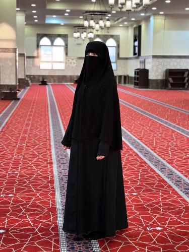 نقاب خمار وسط