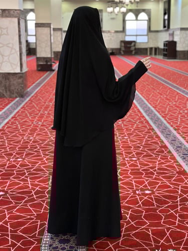 نقاب خمار وسط