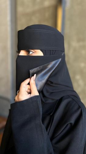 عرض 6 نقابات مبطن حرير -قصير مطاط مايل