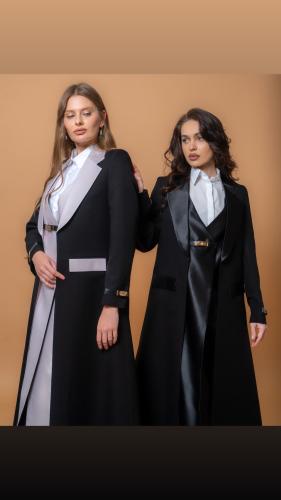 Blazer with an inner piece attached to the abaya,...