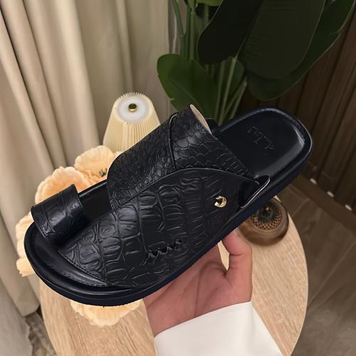 جلد تمساح كحلي