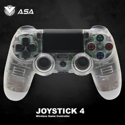 جهاز تحكم بلايستيشن 4 لا سلكي شفاف ASA ps4 dualsho...