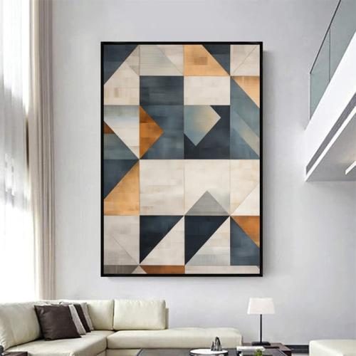 Canvas art paintings with geometric art design