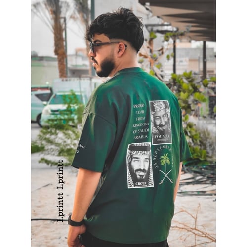 تيشرت المؤسس و ولي العهد لون اسود