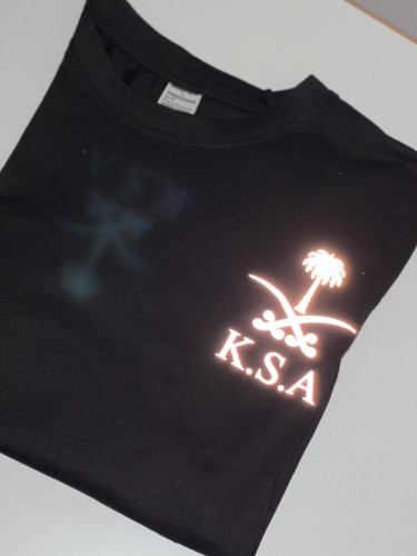 شعار سيفين ونخلة صغير مضيء