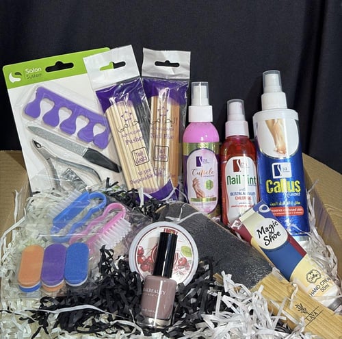 بكج باديكير متكامل 27 قطعة للعناية الكاملة بالأقدا...