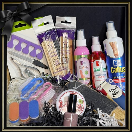 بكج باديكير متكامل 27 قطعة للعناية الكاملة بالأقدا...