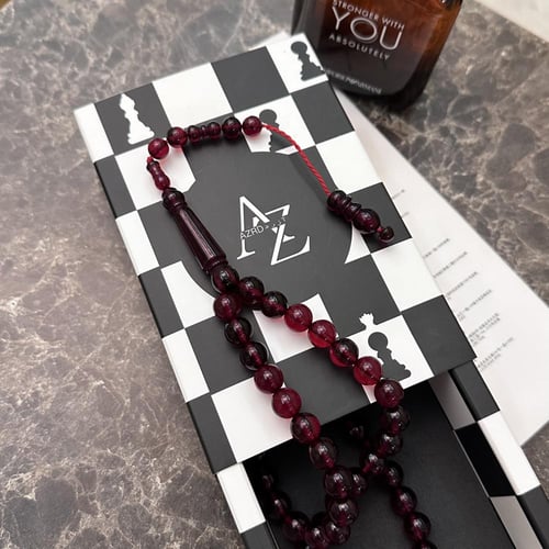 سبحة بكلايت - دم الغزال شفاف تمليكة