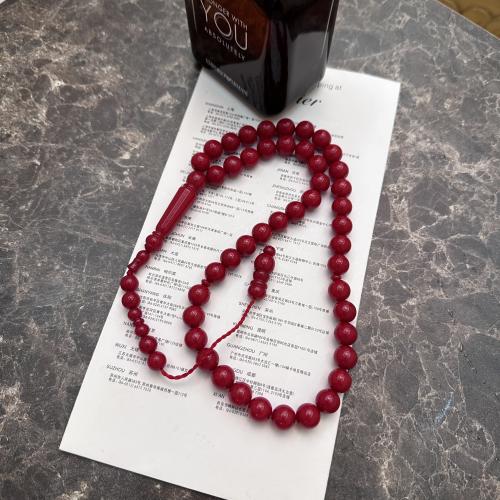 سبحة بكلايت - عنابي فاتح تمليكة