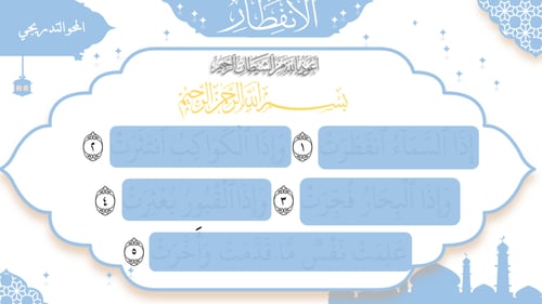 سورة الانفطار - منهج عام