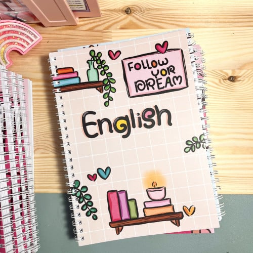 دفتر تسطير انجليزي -80 صفحة