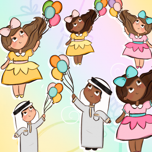 شخصيات العيد “ استخدام شخصي" منتج رقمي