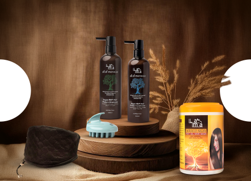 مجموعة الأرغان للعناية بالشعر -تنظيف و تغذية و علا...