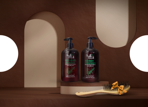 شامبو وبلسم إكليل الجبل مع فرشاة 164 بدل 183