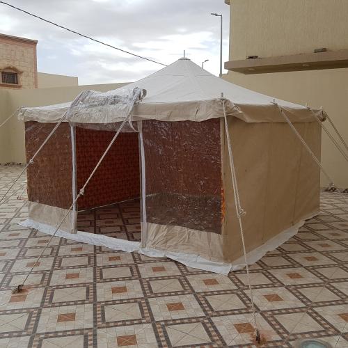 خيمة ابيض واجهة شفاف 4×4