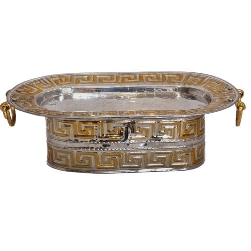 صحن فواكه مذهب