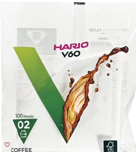 فلاتر هاريو v60 حجم 02 عدد 100 فلتر