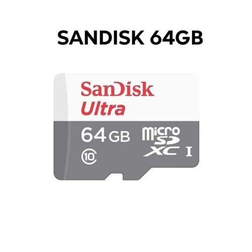 ذاكرة ميموري SanDisk Ultra 64GB MicroSD عالية السر...