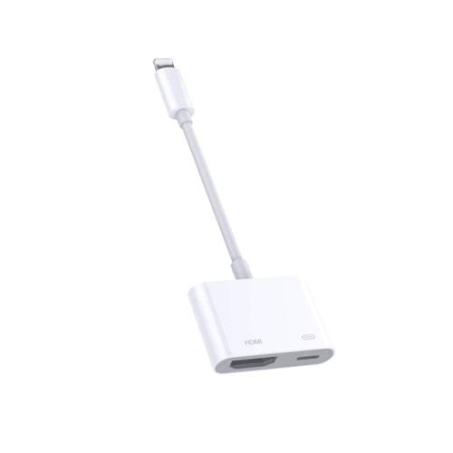 وصلة آيفون إلى HDMI مع منفذ شحن (Lightning Digital...