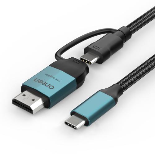 وصلة Onten تايب سي (Type-C) إلى HDMI 4K وشاحن - بط...