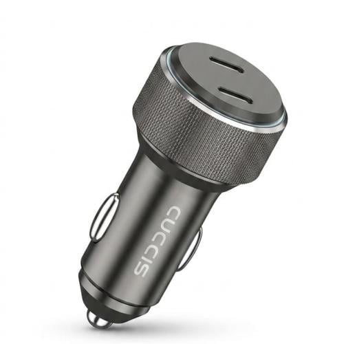 شاحن سيارة ذكي سريع بقوة 60W من CUCCIS بمنفذين تاي...