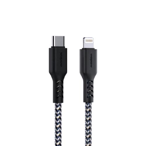 كابل شحن قماشي "Wopow" من منفذ Type-C إلى Lightnin...