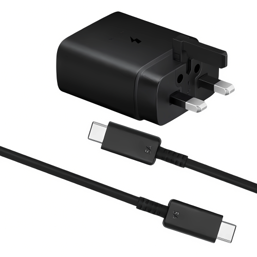 شاحن جداري فائق السرعة 45 واط مع كابل USB-C إلى USB-C (5A)