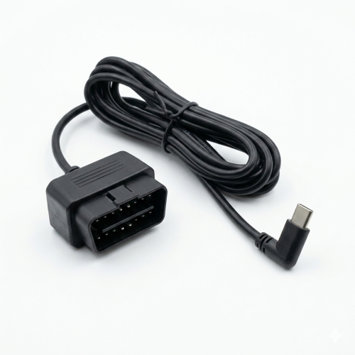كابل طاقة داش كام ذكي - منفذ OBD إلى Type-C مع نظا...