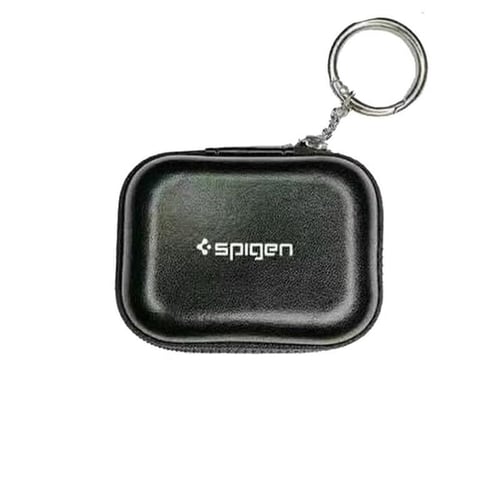 شنطة حماية سماعات إيربودز Spigen بلسحاب - مع علاقة...