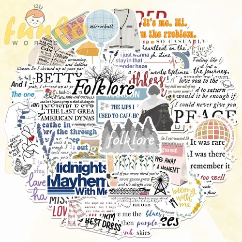 Taylor Swift Stickers - 50pc
