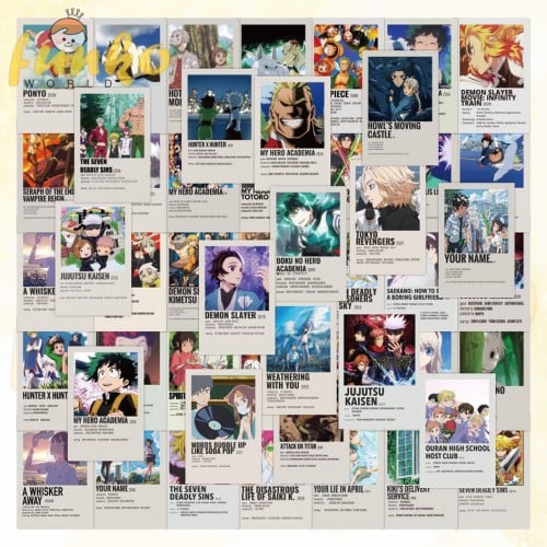 Japan Anime Posters Collection Graffiti Stickers-4...