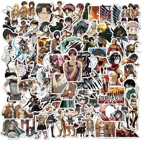 100Pcs Attack On Titan Stickers