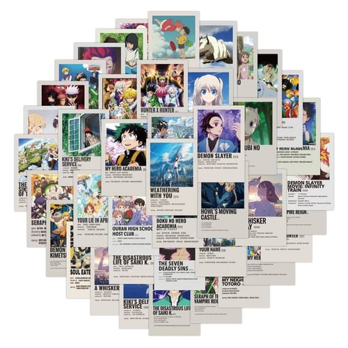 Japan Anime Posters Collection Graffiti Stickers-4...
