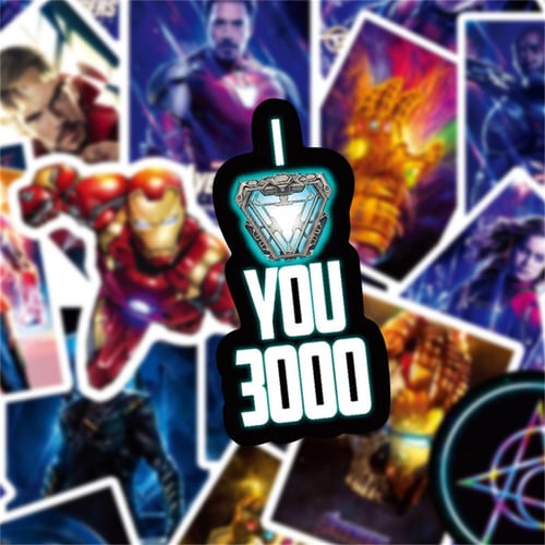 50pcs Marvel Super Hero Graffiti Stickers