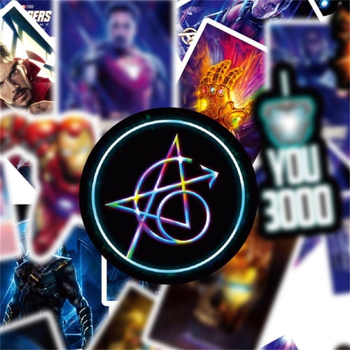 50pcs Marvel Super Hero Graffiti Stickers