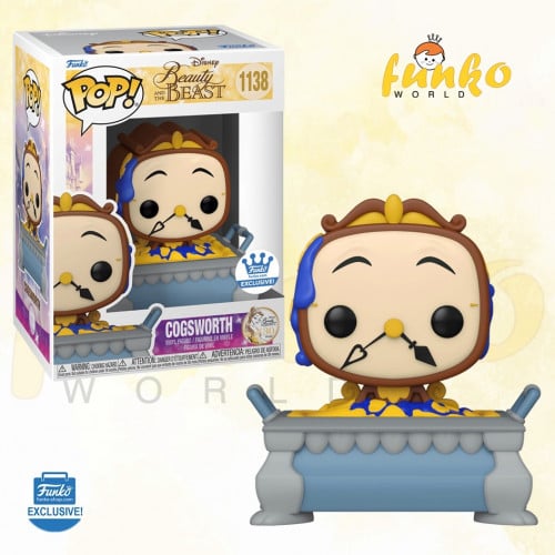 Pop! Disney: Beauty & Beast- Cogsworth (Funko Shop...