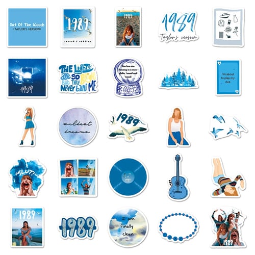 Taylor Swift Stickers - 1989 - 50pc