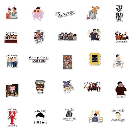 50pcs Friends TV Show Stickers
