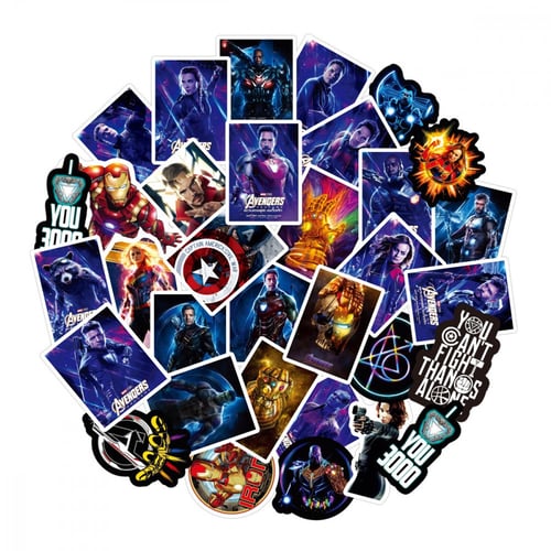 50pcs Marvel Super Hero Graffiti Stickers