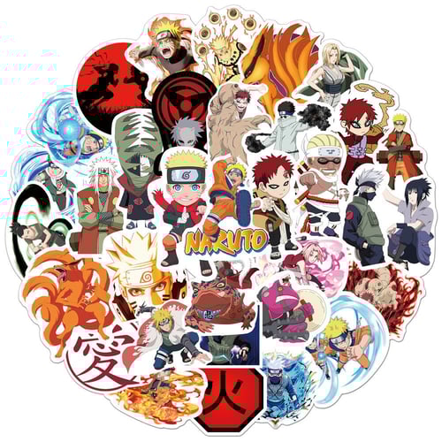 50Pcs Naruto Graffiti Stickers